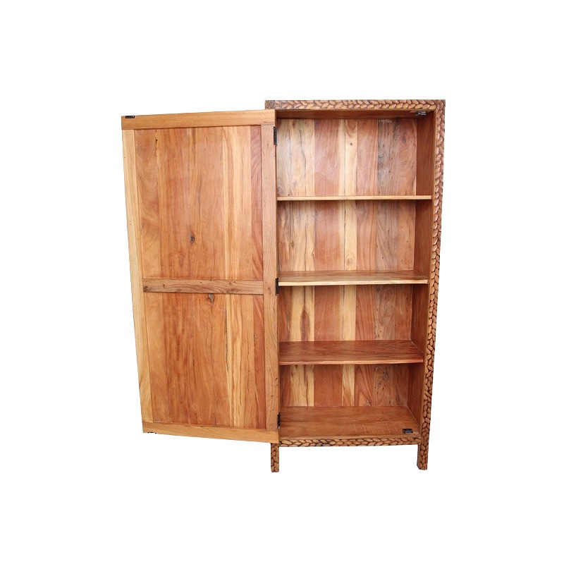 FARMWOOD CABINET HAMERED RECYCLED TEAK 180 - CABINETS, SHELVES